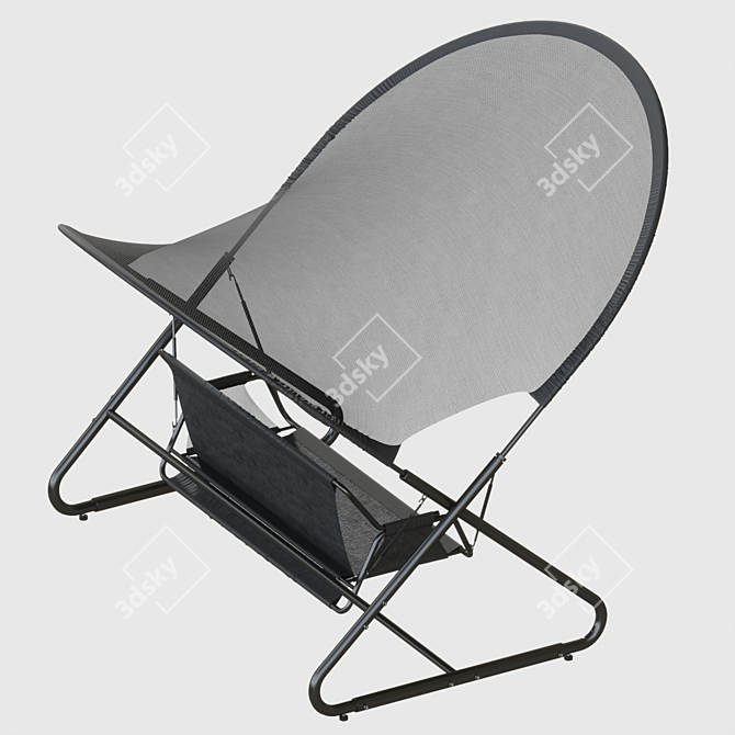 Sun Shade Outdoor Swing Set 3D model image 3