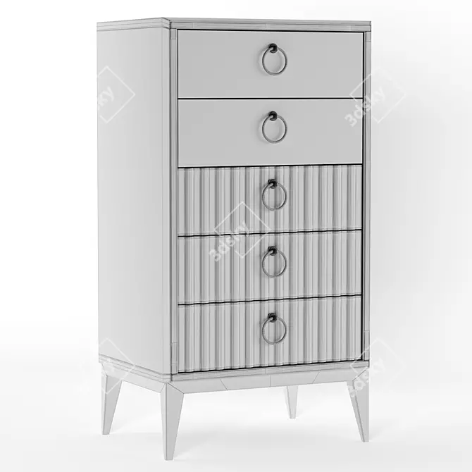 Title: NDesign Secret Chiffonier Vertical 3D model image 5