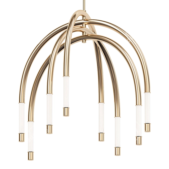 Modern Minimalist Zeme Pendant Light 3D model image 1