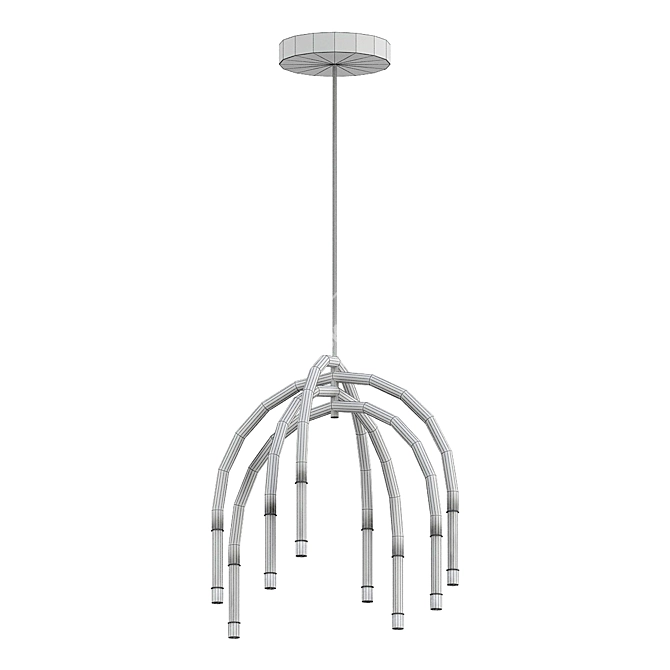 Modern Minimalist Zeme Pendant Light 3D model image 2