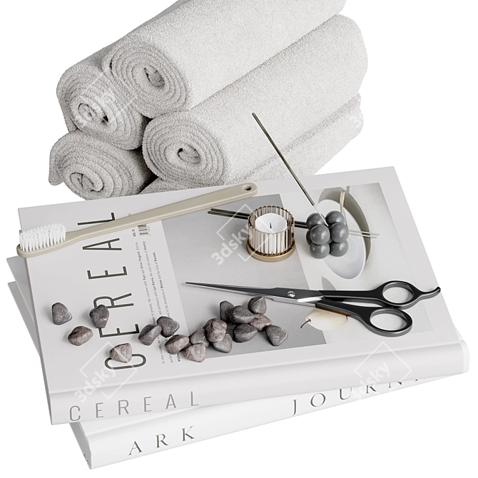 Luxury Bathroom Accessories Set - 3D Models 3D model image 3