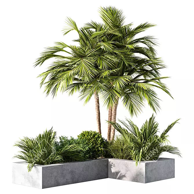 Outdoor Greenery Set - XL 3D model image 1