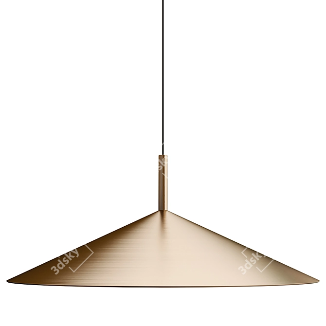 Elegant Metal Pendant Lamp Gordon 3D model image 3