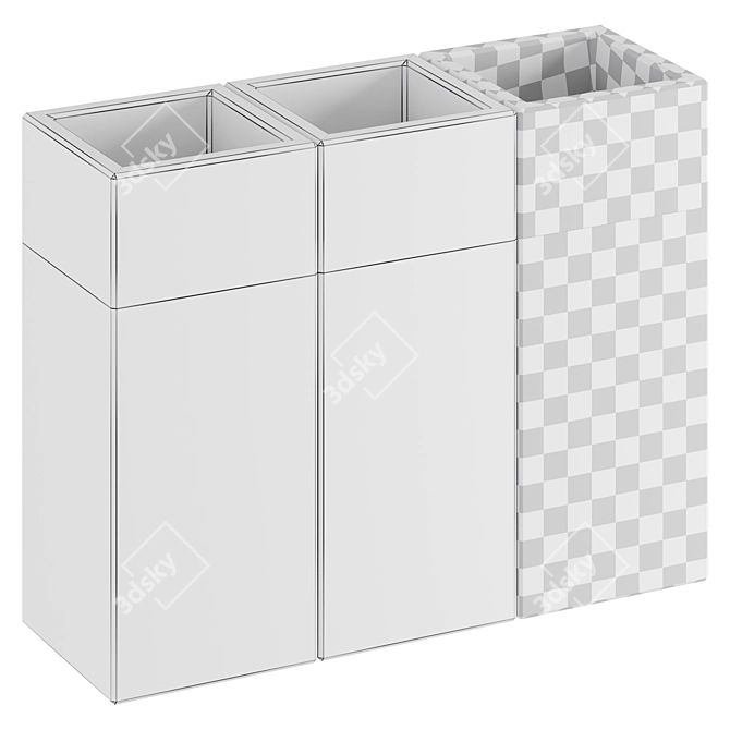  Dual Purpose Waste Bin 3D model image 6