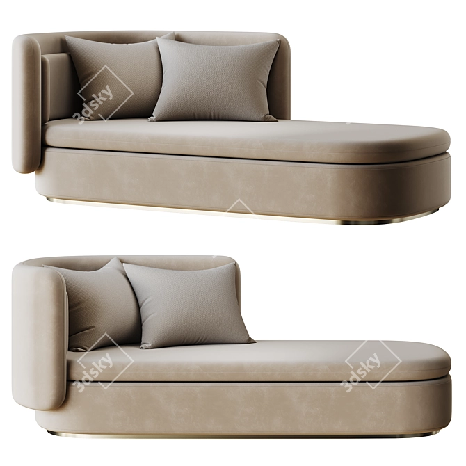 Glem Chaise by Ana Roque 3D model image 1