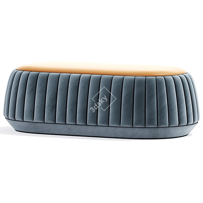 Stylish Pouf Bensen Ottoman 3D model image 2