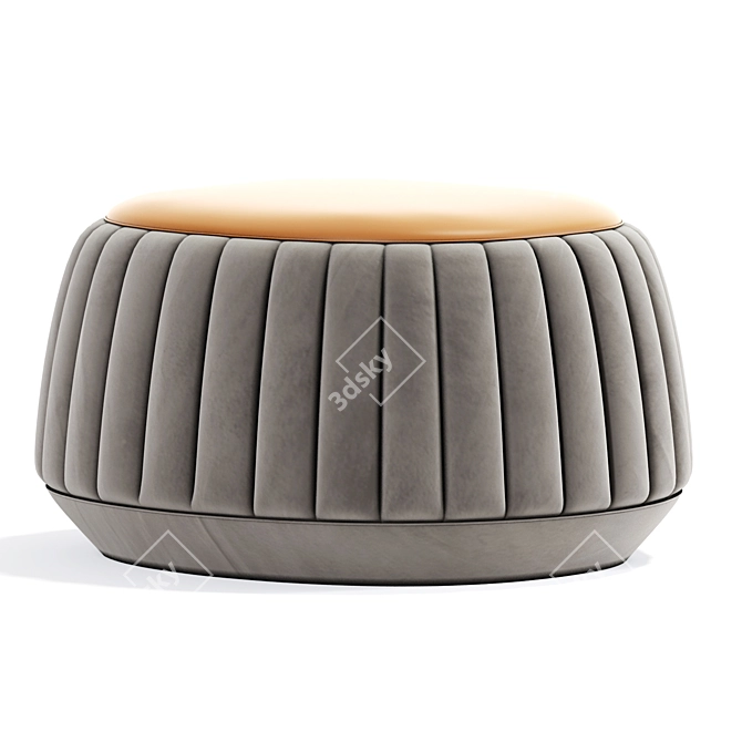 Stylish Pouf Bensen Ottoman 3D model image 4