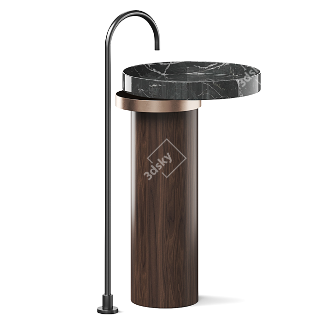 Modern Designer Washbasin by Victor Vasilev 3D model image 2