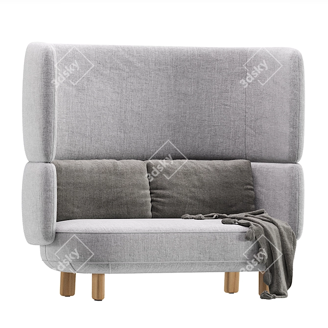 Cosmic Nest Sofa in Beige 3D model image 2