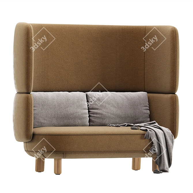 Cosmic Nest Sofa in Beige 3D model image 4