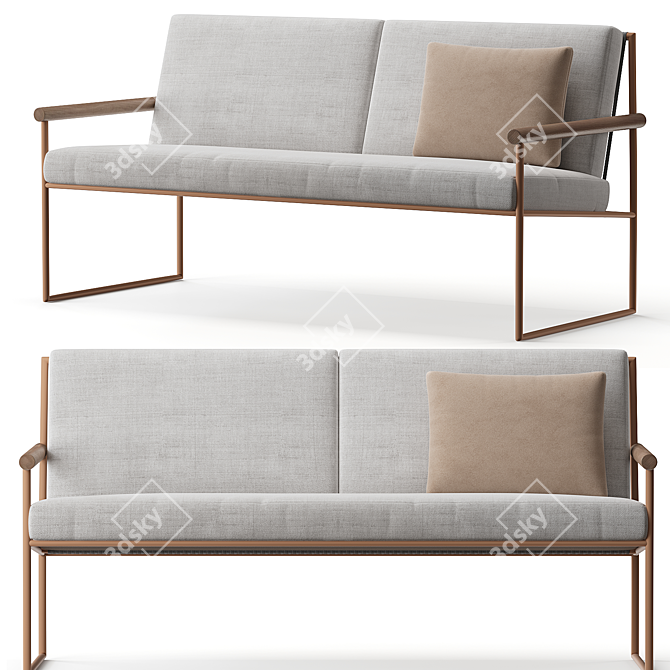 Elegant Atmosphera Sofa Design 3D model image 2