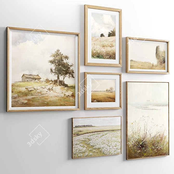 Diverse Set of 6 Frames 3D model image 2