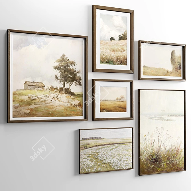 Diverse Set of 6 Frames 3D model image 5