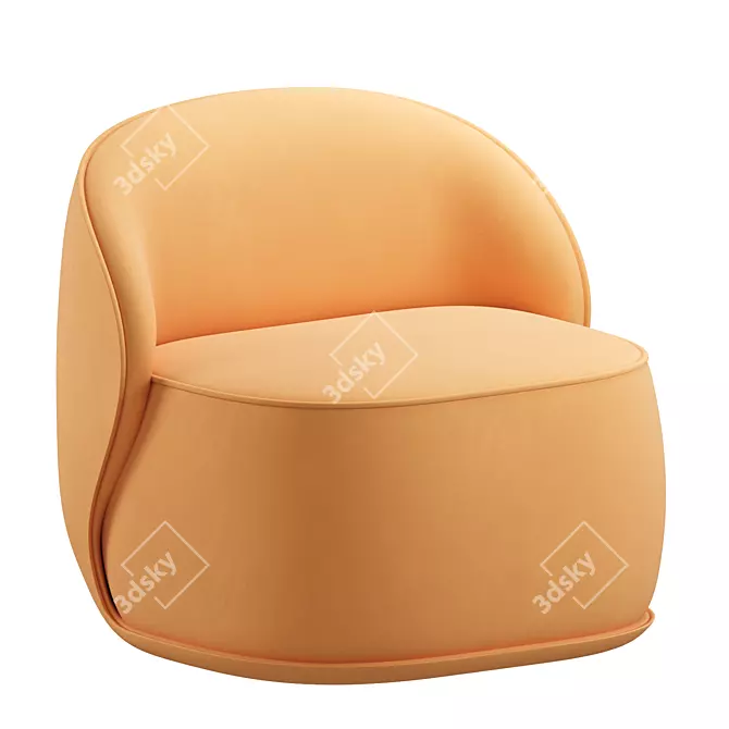 Luxury Leather Lou Chair 3D model image 9