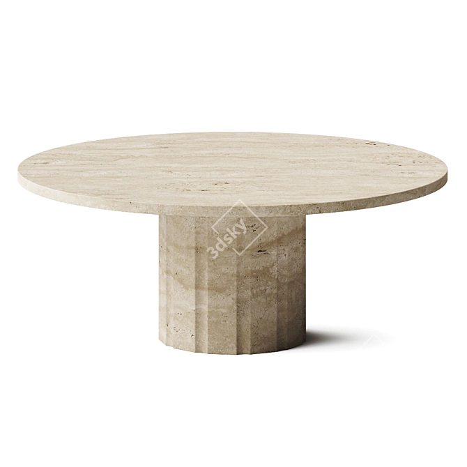 Sleek Amerigo Coffee Table Set 3D model image 1