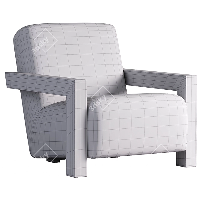 Sleek Modern Archer Chair 3D model image 3