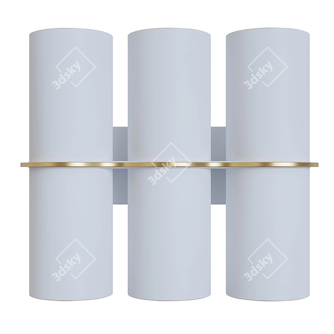 Sleek Wall Sconce Spotlight 6S 3D model image 4