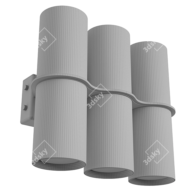 Sleek Wall Sconce Spotlight 6S 3D model image 6