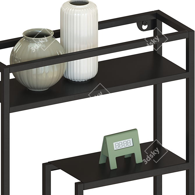 Anthracite 3D Display Shelf: 40x60cm 3D model image 3