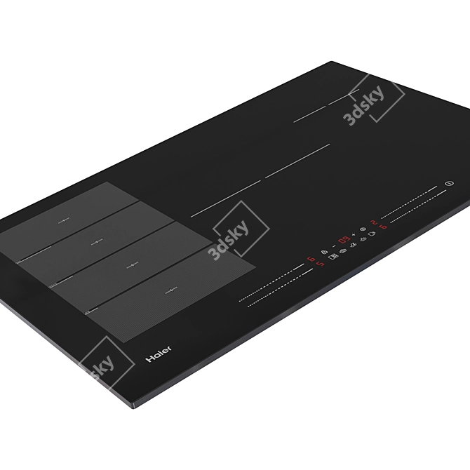 Sleek Induction Hob, Efficient Performance 3D model image 2