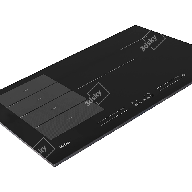 Sleek Induction Hob, Efficient Performance 3D model image 4