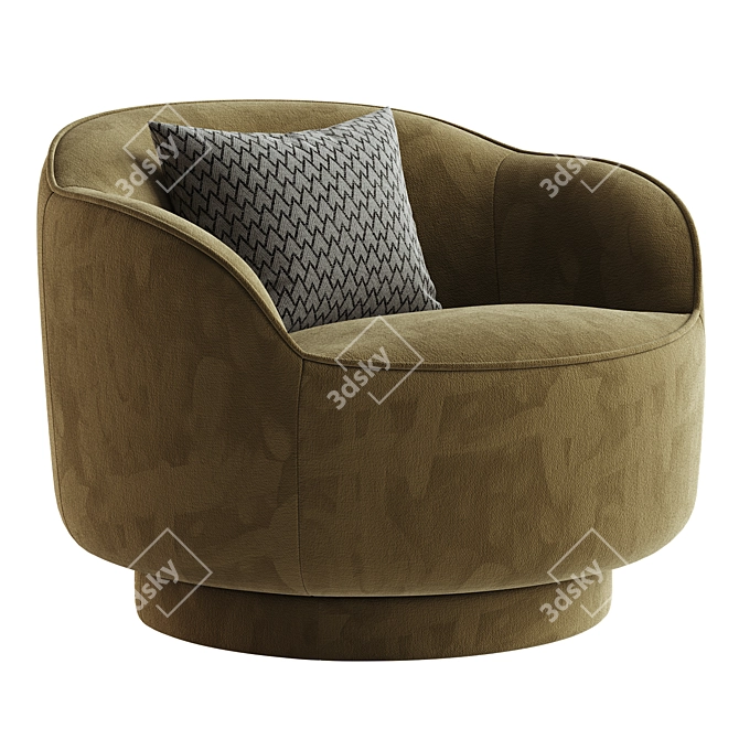 Mod Fern Swivel Chair 3D model image 4