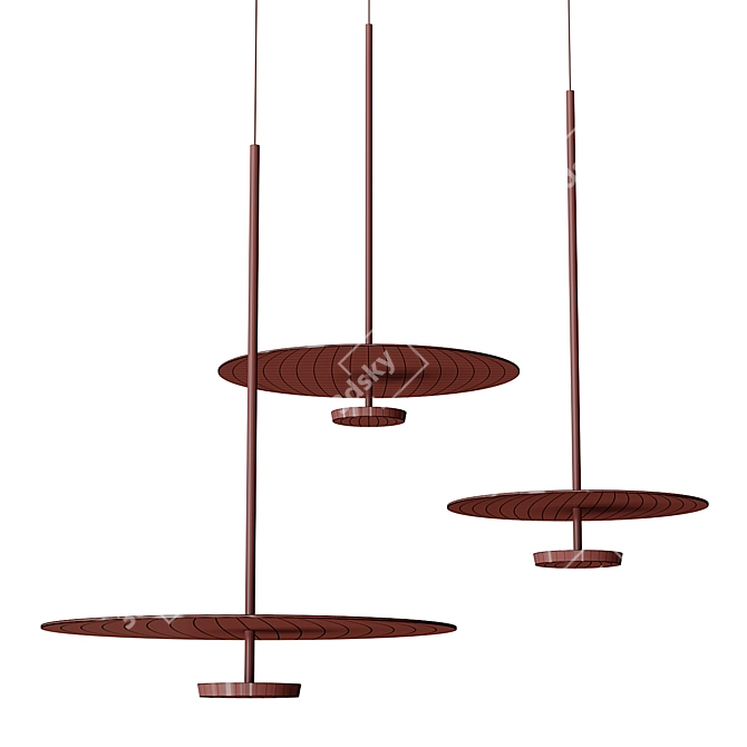 Vibia Flat Pendant Lamps Collection 3D model image 3