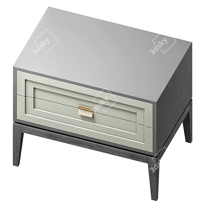 Stylish BUFFALO Nightstand 3D model image 2