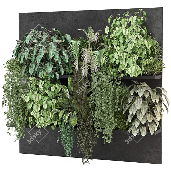  Vertical Indoor Wall Garden 3D 3D model image 1