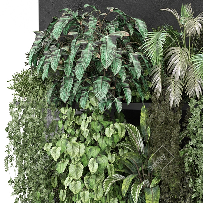  Vertical Indoor Wall Garden 3D 3D model image 2