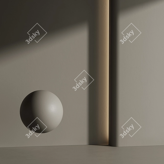 Modern Matte Wall Paint Set 3D model image 5