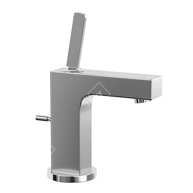 Chrome Axor Basin Tap Set 3D model image 2