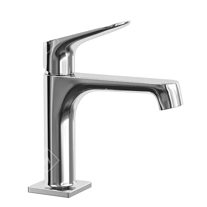 Chrome Axor Basin Tap Set 3D model image 5