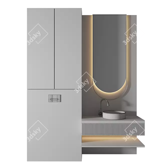 Bathroom 3D Model Render Setup 3D model image 2