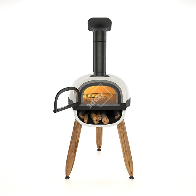 Alfred French Outdoor Wood-Fired Oven 3D model image 2