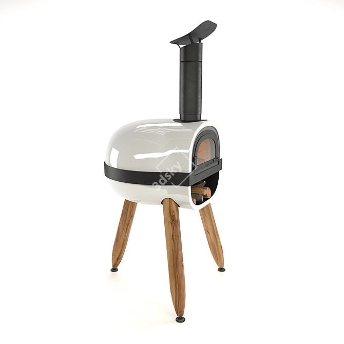 Alfred French Outdoor Wood-Fired Oven 3D model image 3