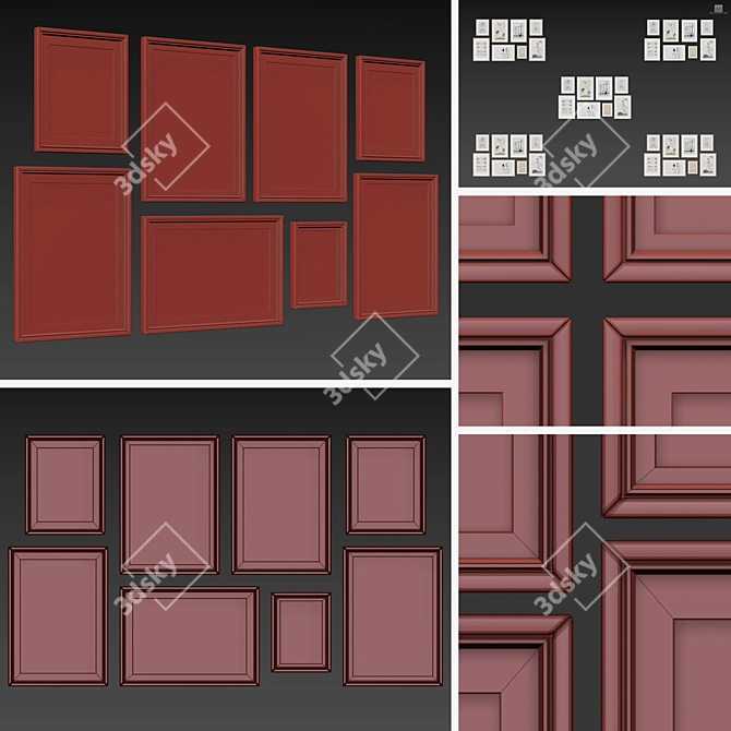 Multi-Frame Picture Set Collection 3D model image 8