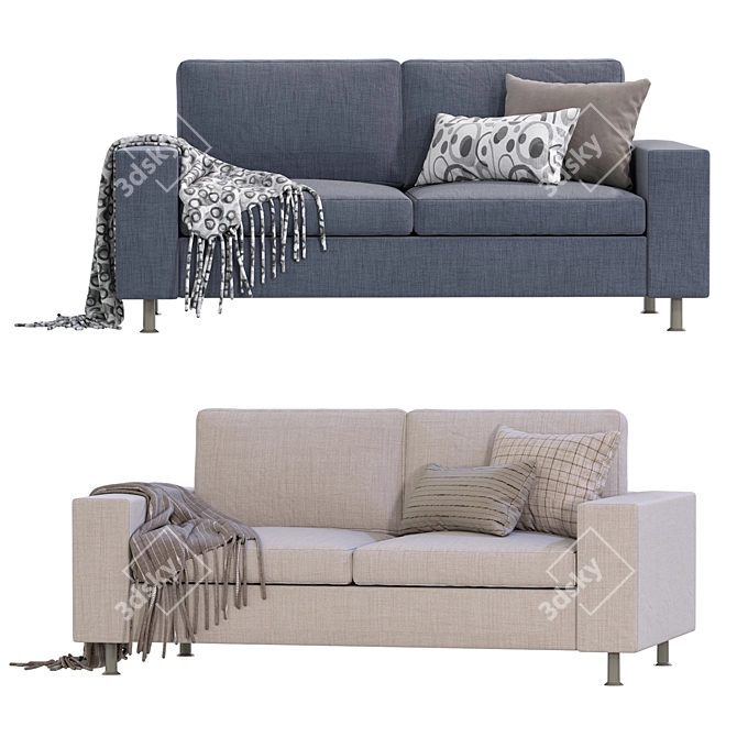 Modern BoConcept INDIVI Sofa 3D model image 2