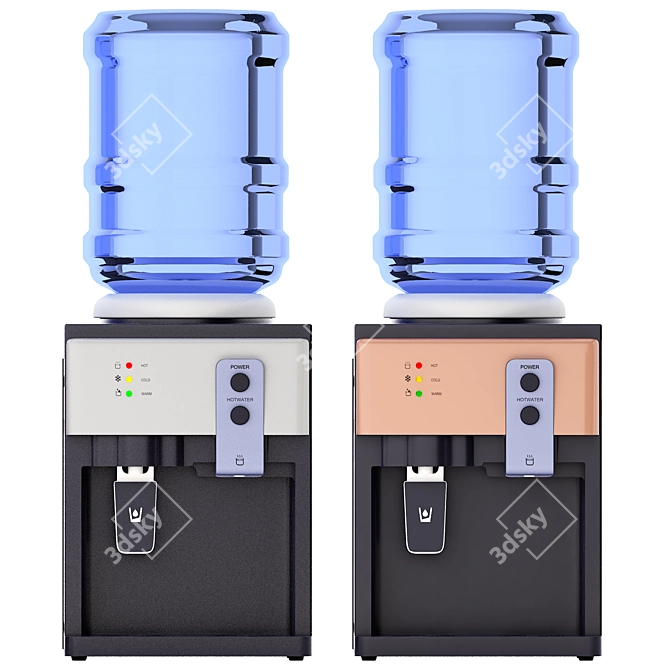  3D Top Loading Water Dispenser 3D model image 2