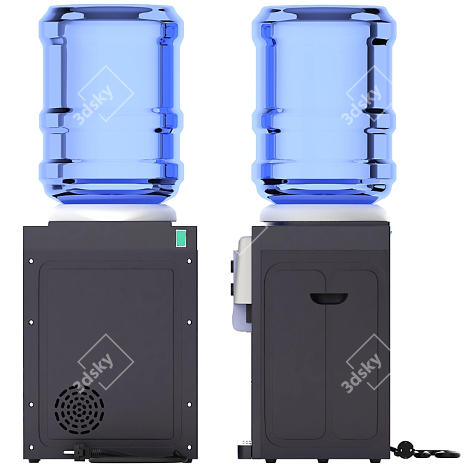  3D Top Loading Water Dispenser 3D model image 3