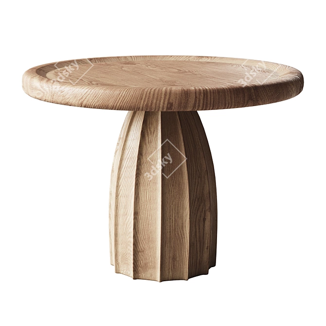  Boho Drum Side Table 3D model image 1