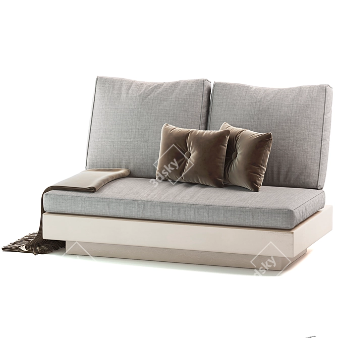 Nordic Outdoor Sofa G5009b 3D model image 1