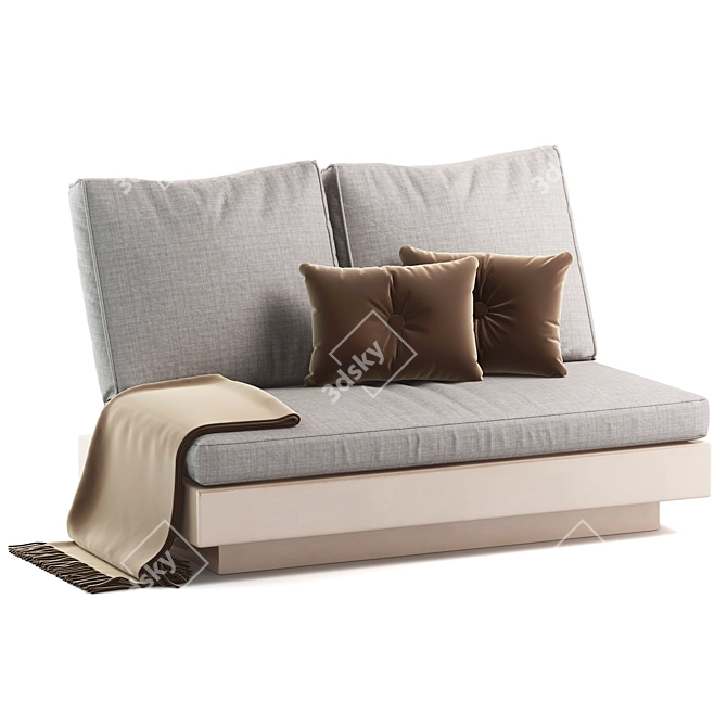 Nordic Outdoor Sofa G5009b 3D model image 2