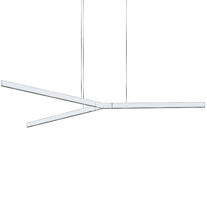 LAMETTA CenterSvet Chandelier Gold-Tone 3D model image 3