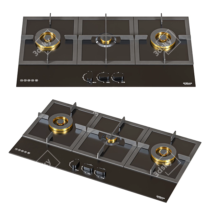 Robam Appliance Set Collection 3D model image 4