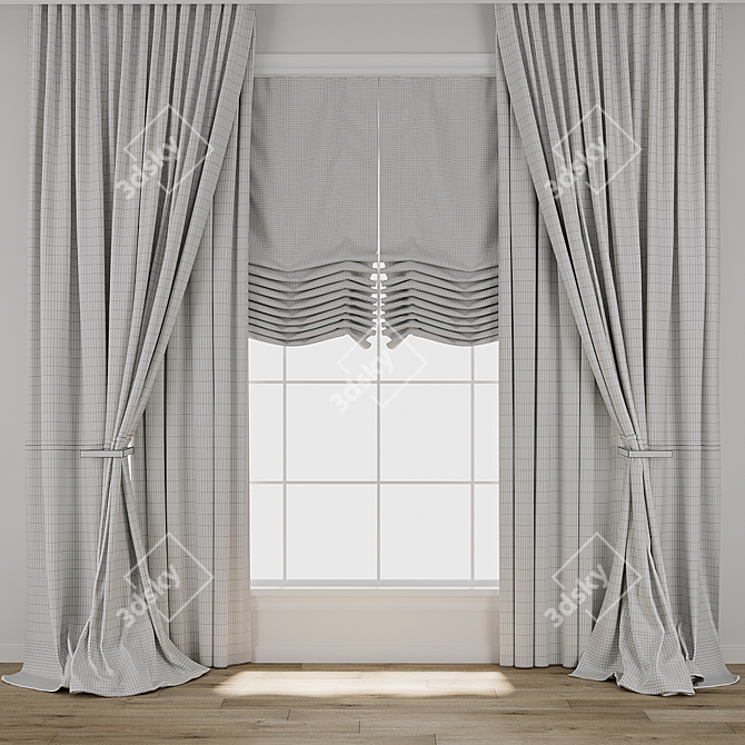 Digital Curtain Model Collection 3D model image 3