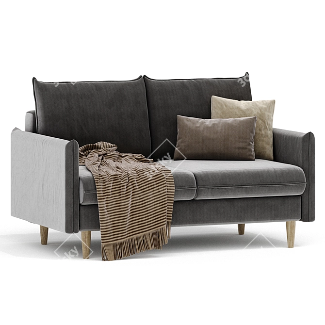 Compact Slipson Sofa by Divan.ru 3D model image 1