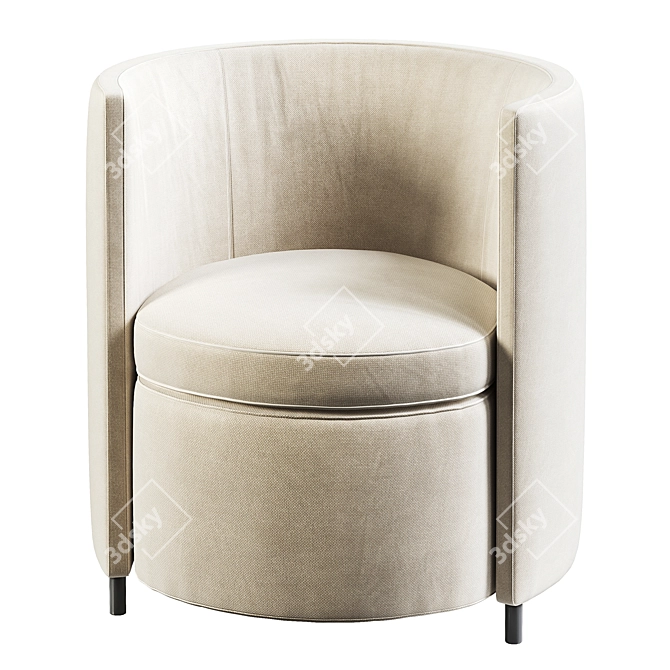 Frigerio Lou Armchair: Stylish Comfort 3D model image 3