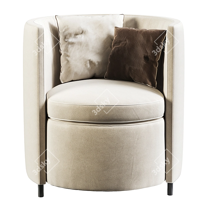 Frigerio Lou Armchair: Stylish Comfort 3D model image 4