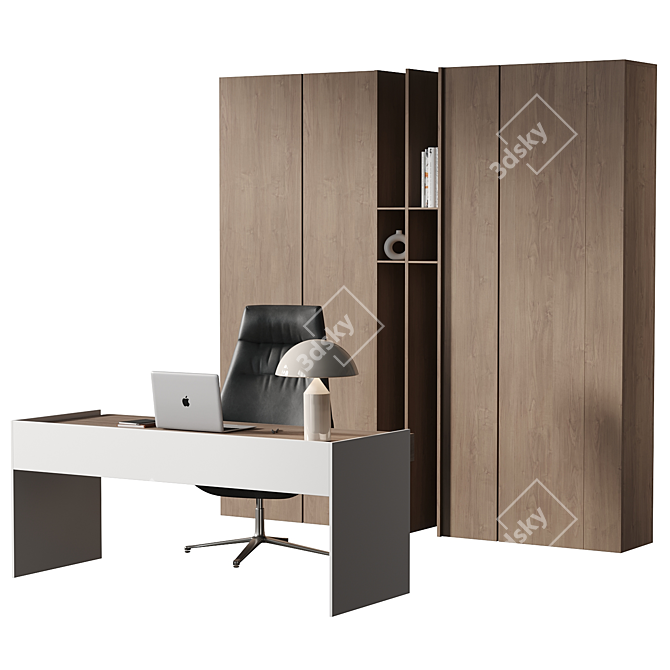 Modern Office Furniture Set 2014 3D model image 2